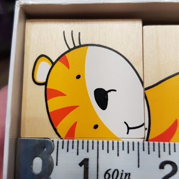 Goki wood tile puzzles 5 in the set - Picture 5 of 5